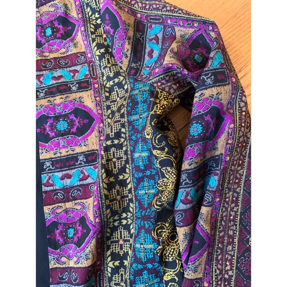 RVCA Vintage Bohemian Jacket Women’s Small S Circa 2000s Reversible RARE - Picture 3 of 4